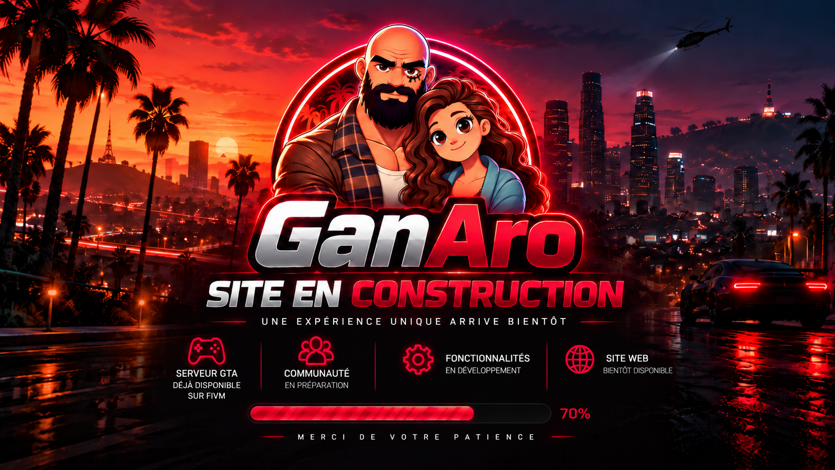 GanAro — site en construction. Une expérience unique arrive bientôt.
